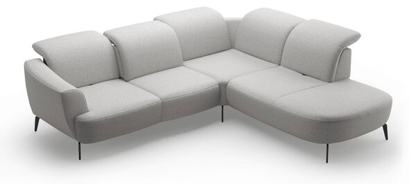 ROHOVÁ SEDAČKA, textil, světle šedá Sit & More - Sedací soupravy, Online Only
