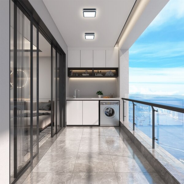 Brilagi - LED Venkovní svítidlo se senzorem BENE LED/18W/230V 22x22 cm IP54
