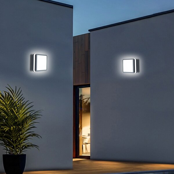 Brilagi - LED Venkovní svítidlo se senzorem BENE LED/18W/230V 22x22 cm IP54