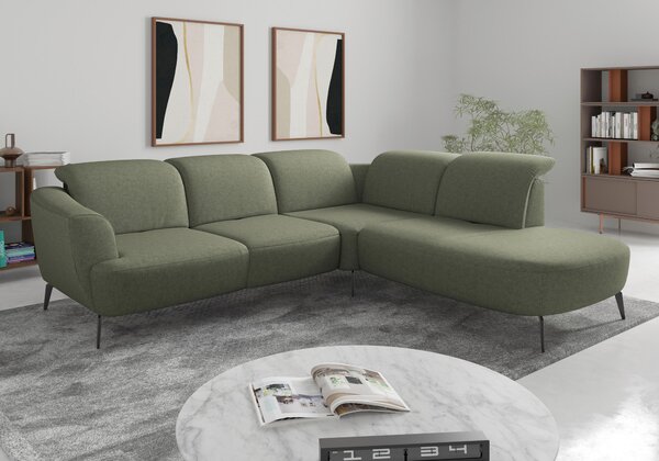 ROHOVÁ SEDAČKA, textil, olivově zelená Sit & More - Sedací soupravy, Online Only
