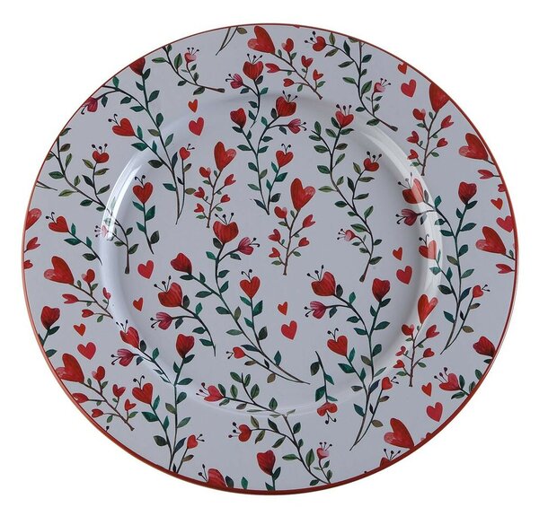 Mělký talíř Versa Srdce Kov 33 x 1,5 x 33 cm