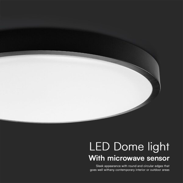 LED Koupelnové stropní svítidlo se senzorem LED/18W/230V IP44 4000K pr. 29 cm+DO