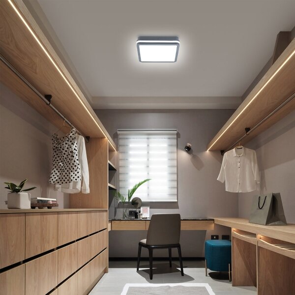 Brilagi - LED Venkovní svítidlo se senzorem BENE LED/24W/230V 26x26 cm IP54
