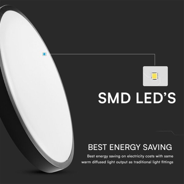 LED Koupelnové stropní svítidlo se senzorem LED/18W/230V IP44 4000K pr. 29 cm+DO