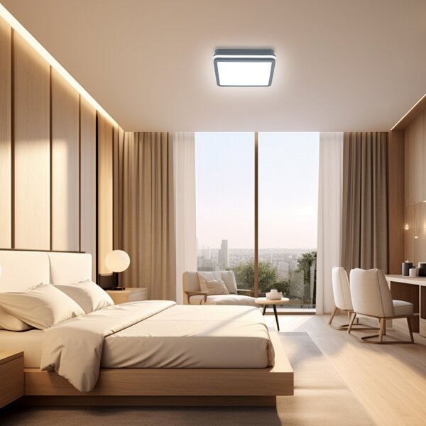 Brilagi - LED Venkovní svítidlo se senzorem BENE LED/24W/230V 26x26 cm IP54