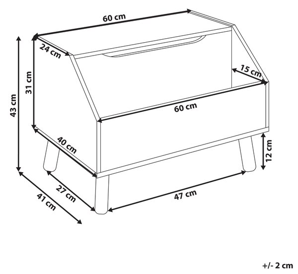 Skříňka CASPER 43 cm Růžová