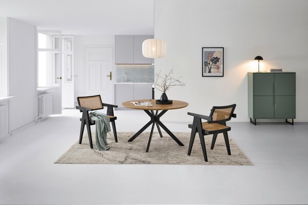 JÍDELNÍ STŮL, barvy dubu, 120/120/76 cm P & B - Jídelní stoly, Online Only