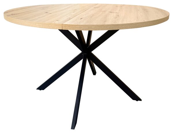 JÍDELNÍ STŮL, černá, barvy dubu, 120/120/75 cm MID.YOU - Jídelní stoly, Online Only