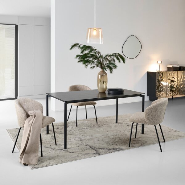 JÍDELNÍ STŮL, černá, 160/90/76 cm P & B - Online Only jídelní stoly, Online Only