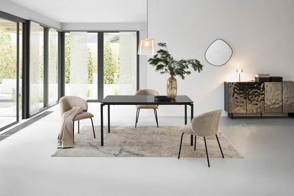 JÍDELNÍ STŮL, černá, 160/90/76 cm P & B - Online Only jídelní stoly, Online Only