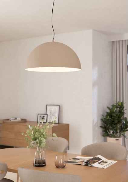 Eglo 900696 - Lustr na lanku GAETANO 1xE27/40W/230V béžová