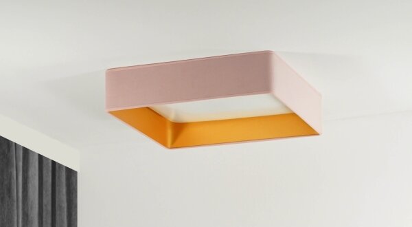Brilagi-LED Stmívatelné svítidlo VELVET SQUARE LED/36W/230V Wi-Fi Tuya+DO růžová