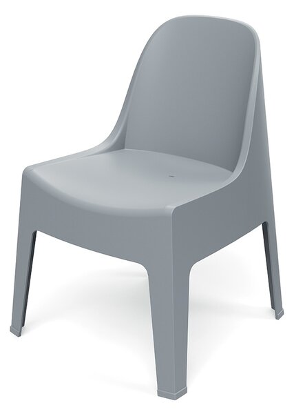 Prosperplast Zahradní židle MILANES 58x60x73,5 cm šedá