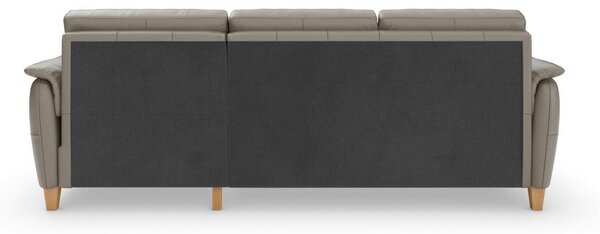 ROHOVÁ SEDAČKA, kůže, šedá Sit & More - Sedací soupravy, Online Only