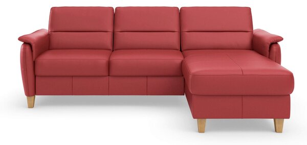 ROHOVÁ SEDAČKA, kůže, červená Sit & More - Sedací soupravy, Online Only