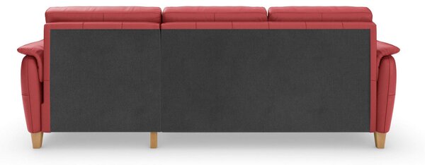 ROHOVÁ SEDAČKA, kůže, červená Sit & More - Sedací soupravy, Online Only