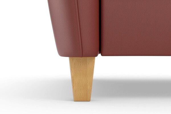 ROHOVÁ SEDAČKA, kůže, červenohnědá Sit & More - Sedací soupravy, Online Only