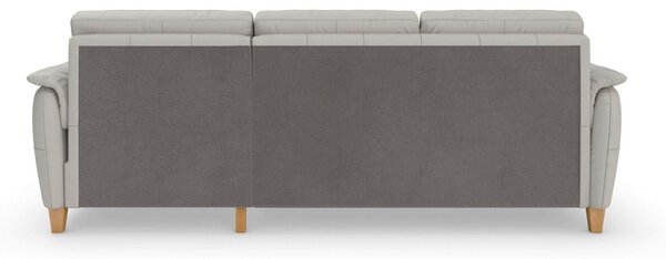 ROHOVÁ SEDAČKA, kůže, světle šedá Sit & More - Sedací soupravy, Online Only