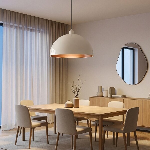 Brilagi - LED Lustr na lanku METALO 1xE27/40W/230V pr. 60 cm béžová/měděná
