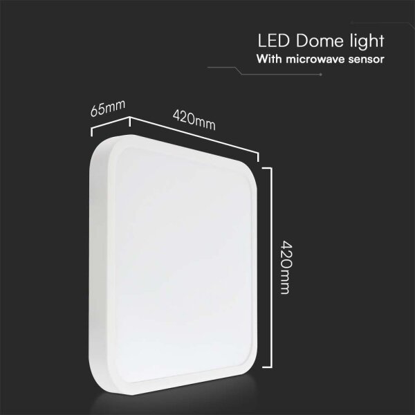 LED Koupelnové stropní svítidlo se senzorem LED/36W/230V 4000K IP44 bílá