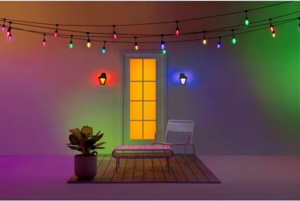 WiZ - LED RGBW Stmívatelné venkovní nástěnné svítidlo LED/9,5W/230V IP44 Wi-Fi