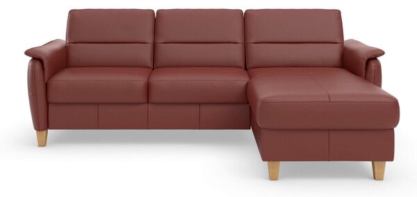 ROHOVÁ SEDAČKA, kůže, červenohnědá Sit & More - Sedací soupravy, Online Only