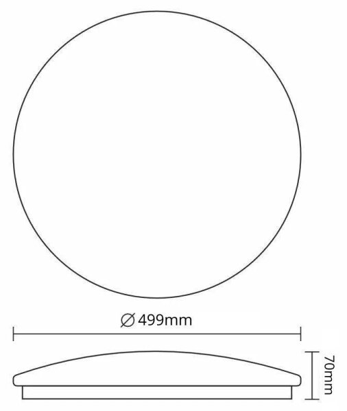 LED Stmívatelné stropní svítidlo OPAL LED/48W/230V 3000-6500K + dálkové ovládání