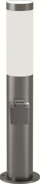 Brilagi - Venkovní lampa se zásuvkou ELIA 1xE27/20W/230V IP44 50 cm chrom