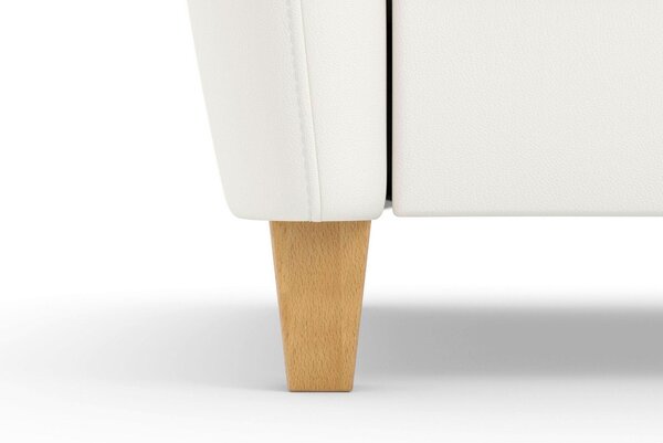 ROHOVÁ SEDAČKA, kůže, bílá Sit & More - Sedací soupravy, Online Only