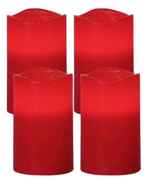 Eglo 410038 - SADA 4x LED Vánoční dekorace MAY LED/0,066W/3xAAA červená