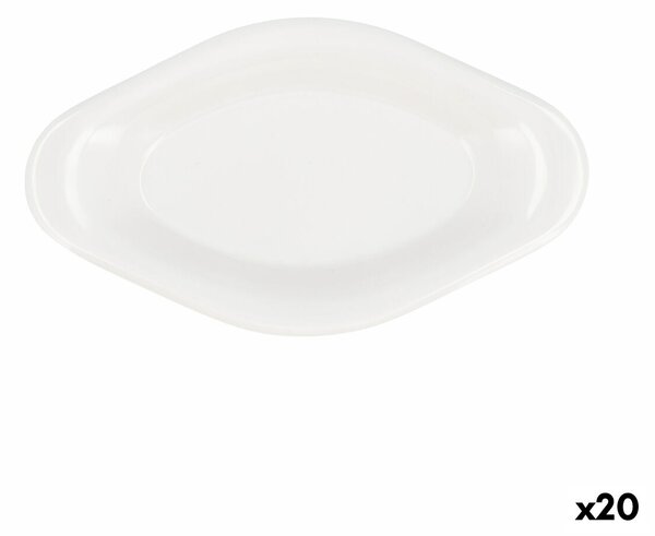 Podnos na aperitivy Quid Select Bílý Plastické 17 x 9,5 x 2 cm (20 kusů)