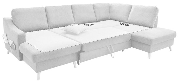 SEDACÍ SOUPRAVA, textil, béžová P & B - Sedací soupravy, Online Only