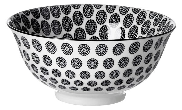 Ritzenhoff Breker Porcelánová salátová miska černobílé puntíky-16x16x8cm