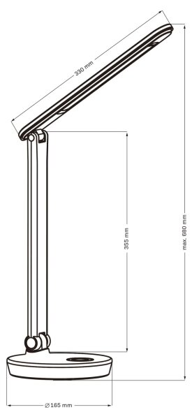 LED RGBW Stmívatelná dotyková stolní lampa NEPTUN LED/7W/230V bílá