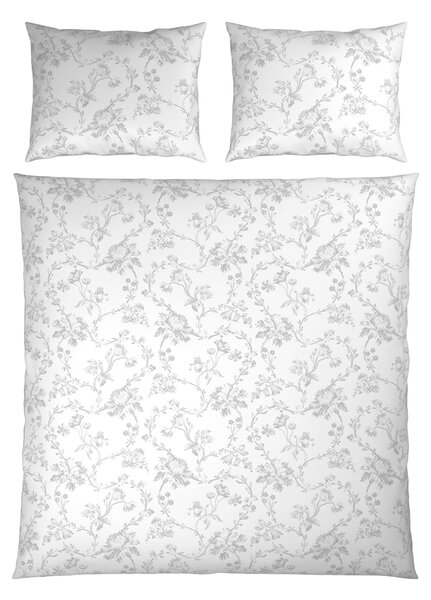 OBOUSTRANNÉ POVLEČENÍ, satén, barvy stříbra, bílá, 200/200 cm Esposa - Povlečení