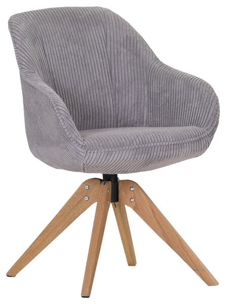 ŽIDLE S PODRUČKAMI, manšestr, světle šedá Ambia Home - Jídelní židle, Online Only