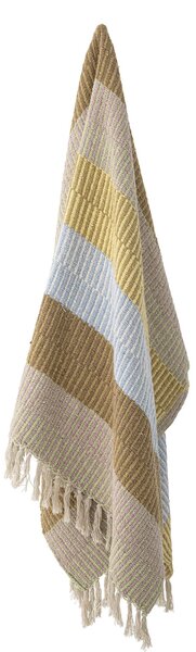 Přehoz z recyklované bavlny Isnel Yellow 160 × 130 cm