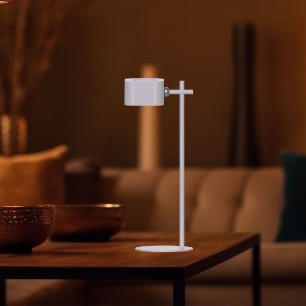 LED Stmívatelná magnetická stolní lampa 4v1 LED/3W/5V 3000-6000K 1800 mAh bílá