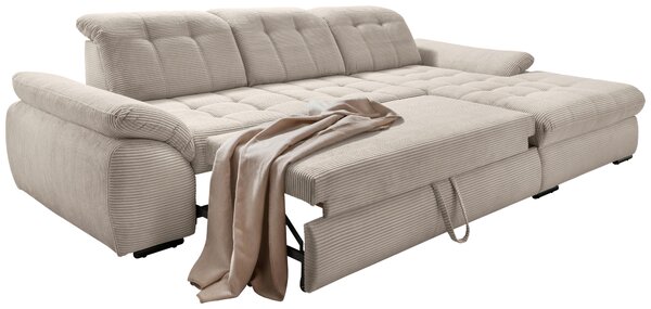 ROHOVÁ SEDAČKA, textil, béžová P & B - Sedací soupravy, Online Only
