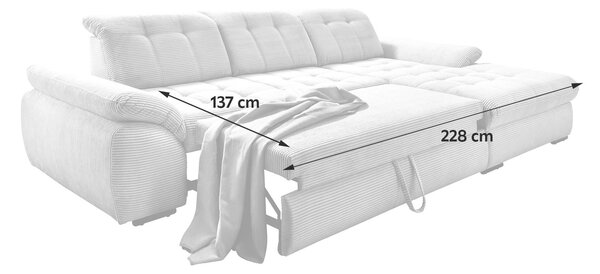ROHOVÁ SEDAČKA, textil, béžová P & B - Sedací soupravy, Online Only