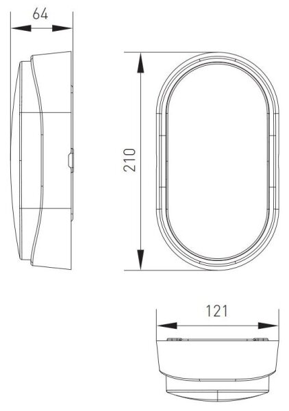 LED Venkovní stropní svítidlo LED/12W/230V 3000/4000/6500K IP65 bílá