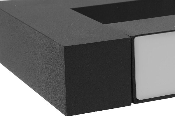 LED Venkovní nástěnné svítidlo 2xLED/4W/230V IP54 30 cm černá
