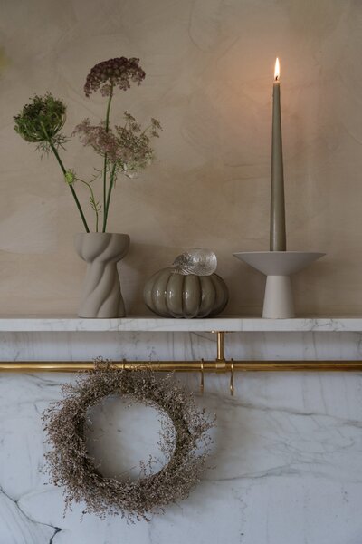 COOEE Design Váza Twist Bulb - Sand CED496