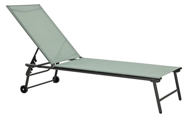 Polohovatelné lehátko TERA 57x185 cm zelená