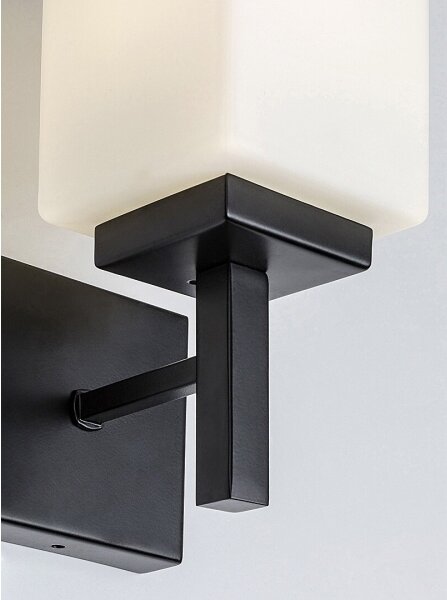 Rabalux 71061 - Koupelnové nástěnné svítidlo ZENKAI 1xE14/10W/230V IP44 černá