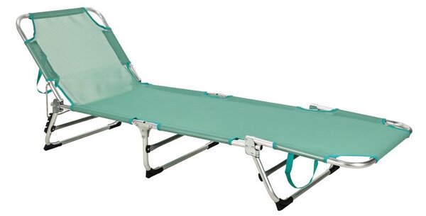 Skládací polohovatelné lehátko SUNO 56x190 cm tyrkysová