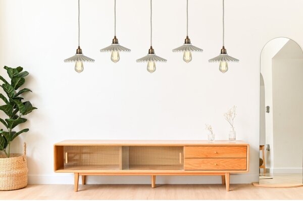 Bohemia-Design - Porcelánový lustr na lanku 1xE27/60W/230V
