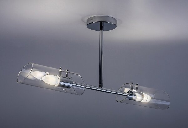Rabalux 75030 - Koupelnový lustr na tyči TEODORO 2xE14/12W/230V IP44 chrom