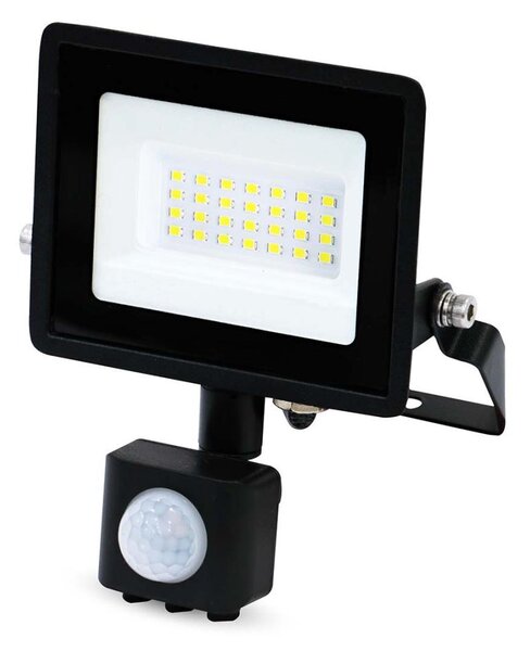 Nedis LLFLP16BLK - LED Reflektor se senzorem pohybu a soumraku LED/20W/230V IP44
