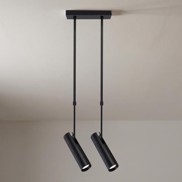 Brilagi - Lustr na tyči SELE 2xGU10/30W/230V černá
